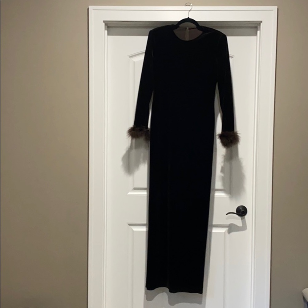 Beautiful brown velvet gown
